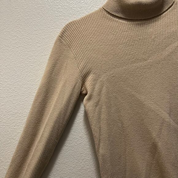 Pendleton Woolen Mills Sweater Cream Long Sleeve Vintage Turtleneck Pullover S - Picture 3 of 5